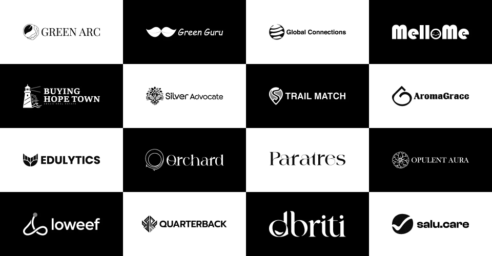 Modern logo and visual identity design showcasing brand marks, typography, and graphic applications.