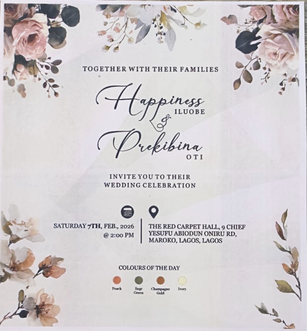 Mr. Joseph Iluobe's Son's Wedding