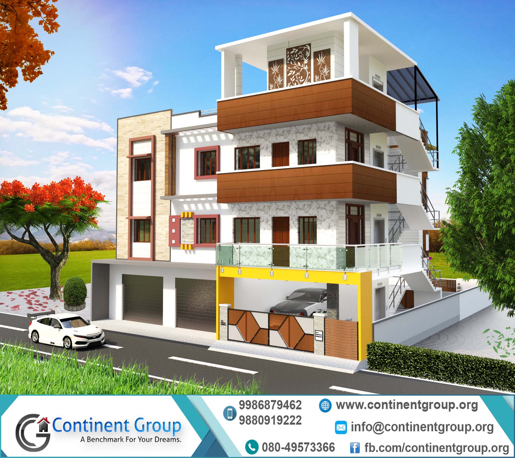 modern residential building elevation designs