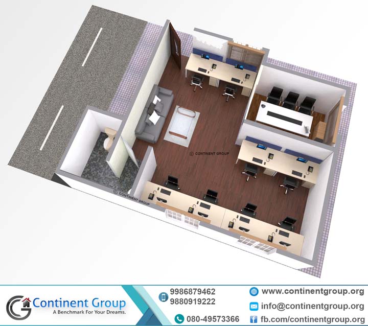 office floor plan layout 3d