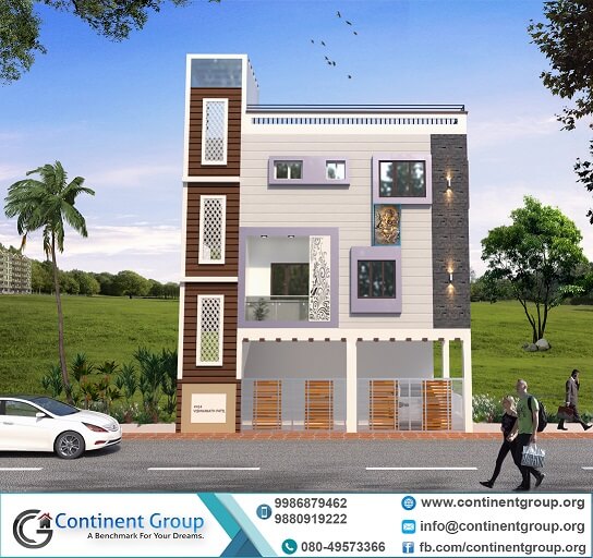 3d Building Elevation 3d Front Elevation 3d Rendering In Bangalore