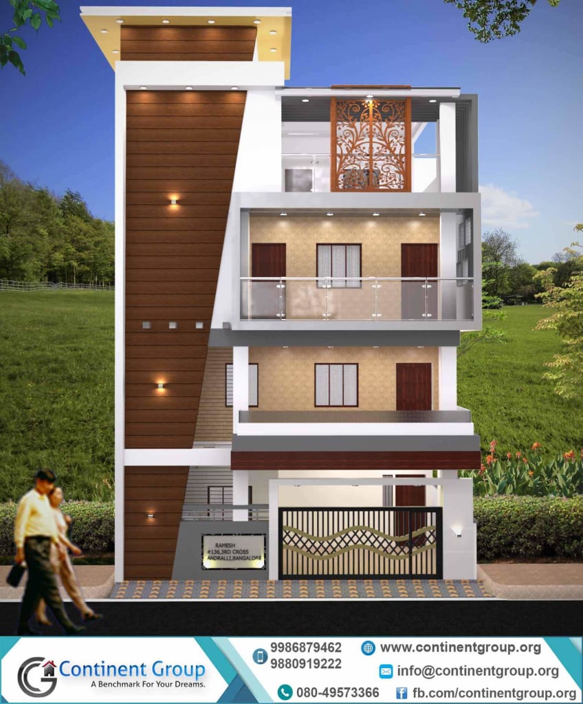 3d Building Elevation 3d Front Elevation 3d Rendering In Bangalore