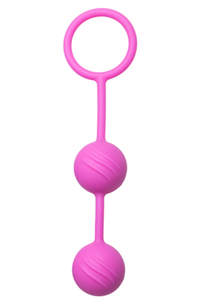 Easytoys Semi Ribbed Geisha Balls Rosa Knipkulor / Geishakulor |  | Intimast