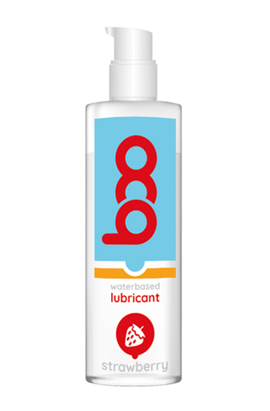 Boo Waterbased Lubricant Strawberry 150ml Glidmedel med jordgubbssmak |  | Intimast