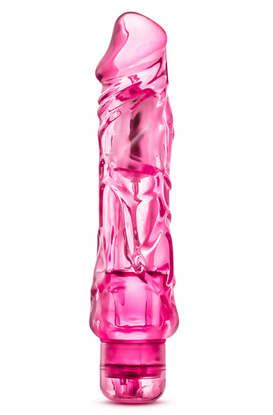 Naturally Yours Wild Ride Pink Dildo med vibrator | | Intimast
