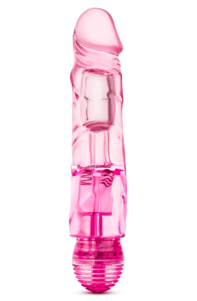 Naturally Yours The Little One Pink Dildo med vibrator | | Intimast