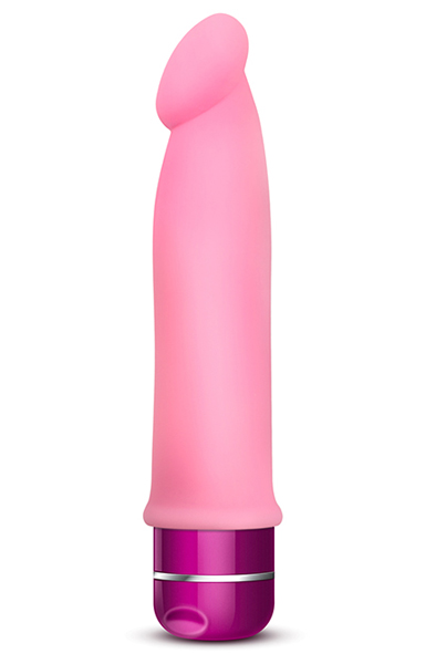 Luxe Purity Pink Dildo med vibrator |  | Intimast