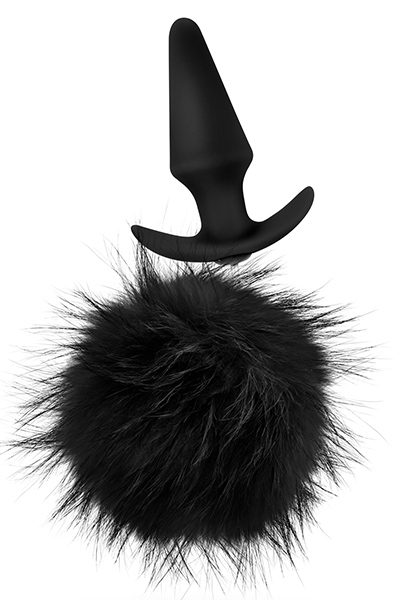 Pom Plugs Fur Pom Pom Black Analplugg med svans | | Intimast