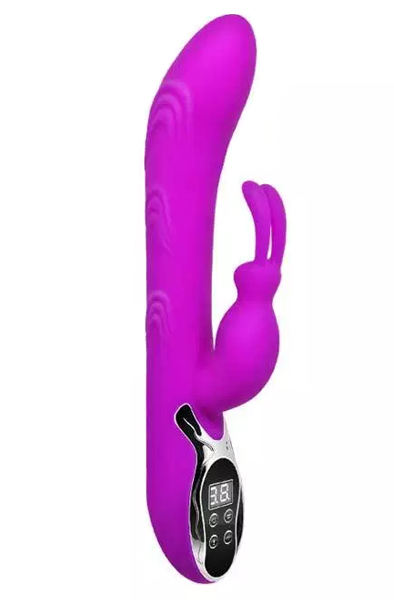 Pretty Love Digi Fire Heating Vibrator Rabbitvibrator med värme | | Intimast