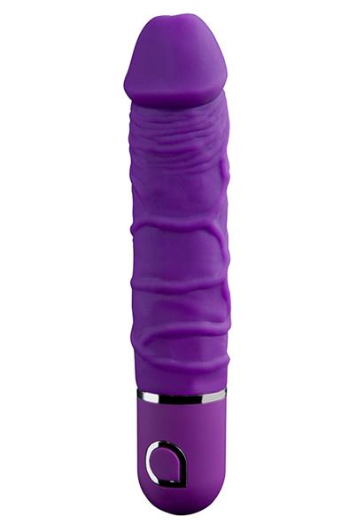 Abia Kratos Purple 18cm Dildo med vibrator |  | Intimast