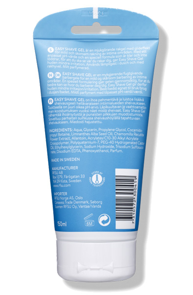 Alternativ bild 1 för RFSU Intim Easy Shave Gel 150 ml