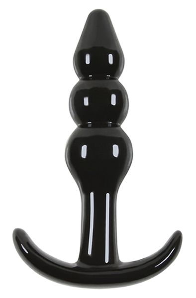 NS Novelties Jelly Rancher T-Plug Ripple Black Analplugg | | Intimast