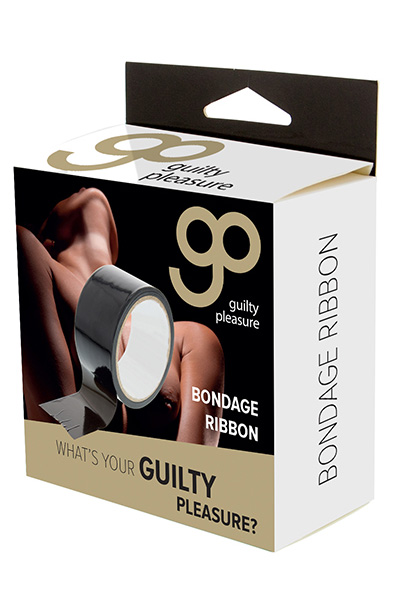 Guilty Pleasure Bondage Ribbon 18m Black Bondage tejp |  | Intimast
