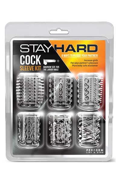 Stay Hard Cock Sleeve Kit Clear Penisöverdrag | | Intimast