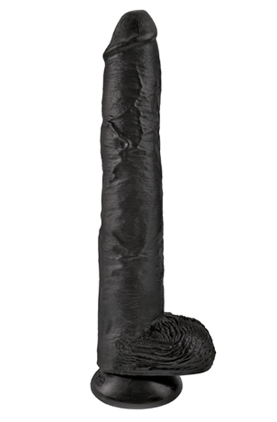 Pipedream King Cock with Balls Black 37,5cm XL dildo | | Intimast