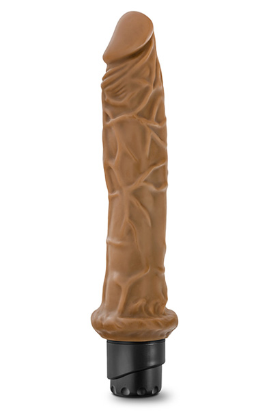 Dr. Skin Cock Vibe 8 Vibrating Cock Mocha 25cm Dildo med vibrator