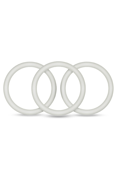 VS1 Cock Rings Medium White Glows In The Dark Penisringar paket | | Intimast