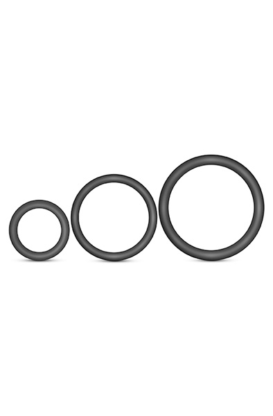 VS4 Cock Ring Set Black Penisringar paket | | Intimast