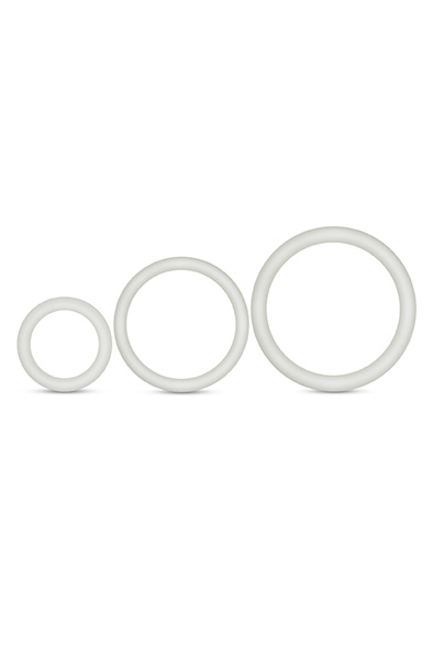 VS4 Cock Ring Set White Glows In The Dark Penisringar paket |  | Intimast