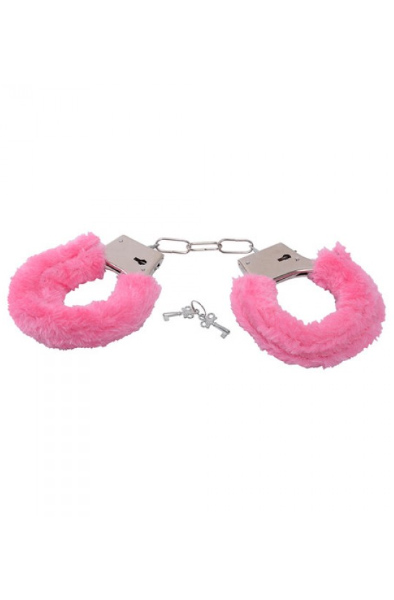 TOYZ4LOVERS Furry Handcuffs Pink Rosa handbojor