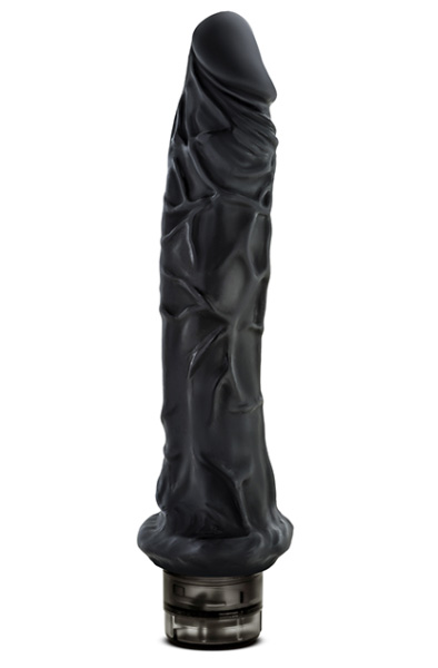Hard Steel Power 10 Black 25 cm Dildo med vibrator | | Intimast