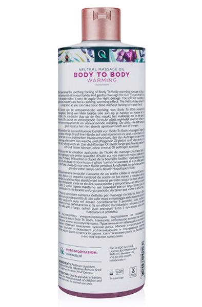 Alternativ bild 1 för Exotiq  Body To Body Neutral Warming Massage Oil  500 ml