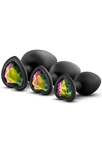 Luxe Bling Plugs Training Kit Black Analpluggar paket |  | Intimast