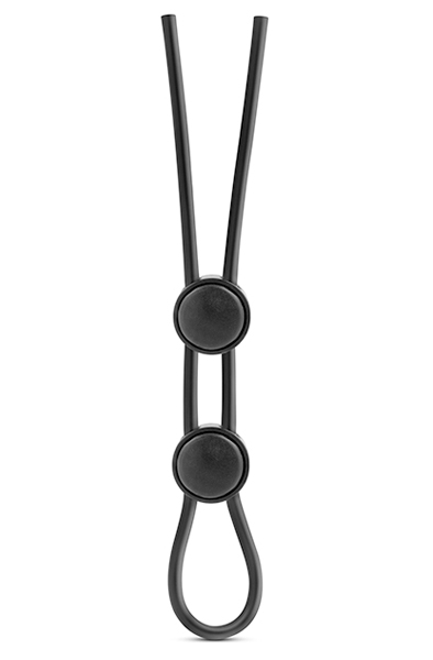 Stay Hard Double Loop Cock Ring Black Penisring | | Intimast