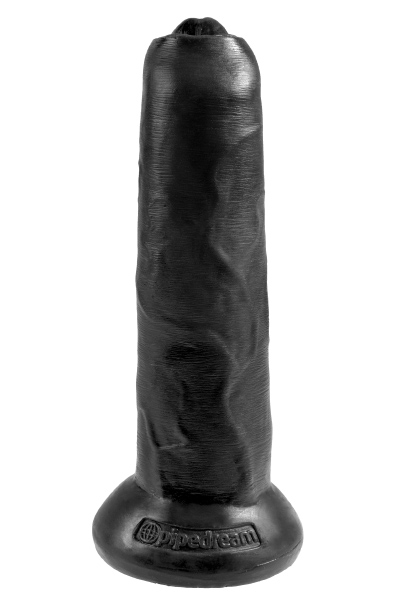 Pipedream King Cock Uncut Cock Black 25,5cm Dildo med förhud |  | Intimast