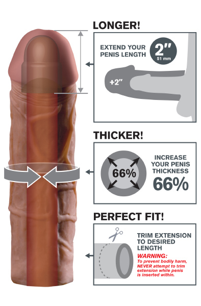 Alternativ bild 1 för Mega 2" Extension - Brown