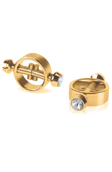 Pipedream Fetish Fantasy Gold Magnetic Clamps Bröstvårtsklämmor |  | Intimast