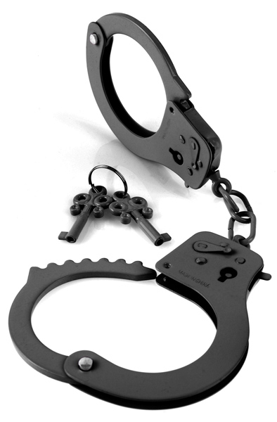 Pipedream Fetish Fantasy Designer Metal Handcuffs Black Handklovar | | Intimast