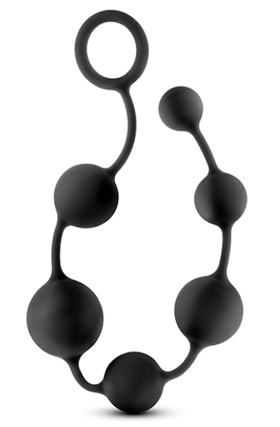 Performance Silicone Anal Beads Black Analkulor | | Intimast