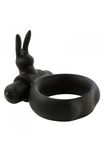TOYZ4LOVERS Timeless Vibring Black Penisring med vibrator |  | Intimast