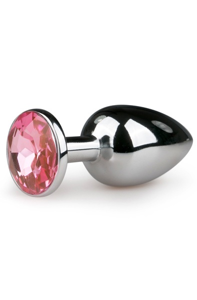 Easytoys Metal Butt Plug No. 1 Silver/Pink Lyxig analplugg |  | Intimast