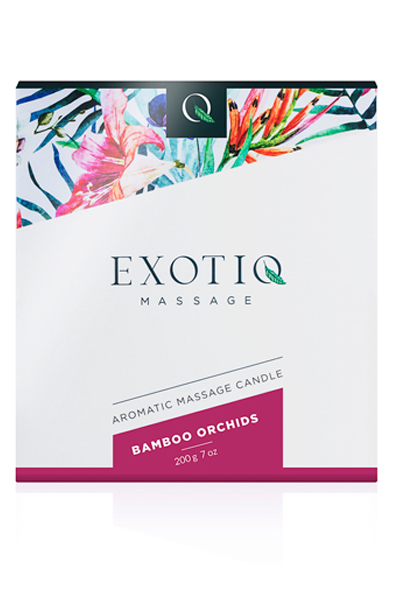 Alternativ bild 1 för Exotiq Aromatic Massage Candle Bamboo Orchids 200 g