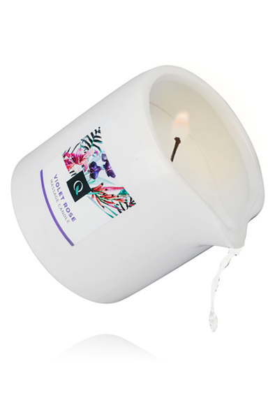 Exotiq Massage Candle Violet Rose 200g Massageljus | | Intimast