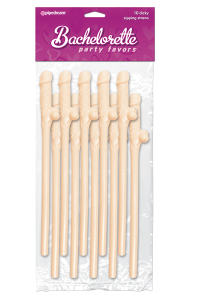 Pipedream Bachelorette Party Favors Dicky Sipping Straws Fle Snopp Sugrör |  | Intimast