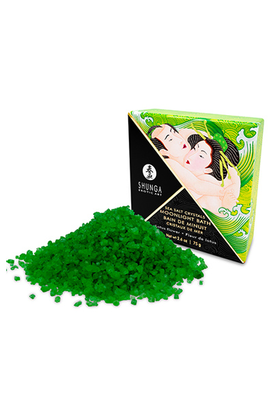 Shunga Erotic Art Moonlight Bath Sea Salt Lotus Flower 75g Badsalt | | Intimast