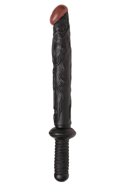 Dream Toys Bigstuff Dong With Handle Black 33cm Dildo med handtag | | Intimast