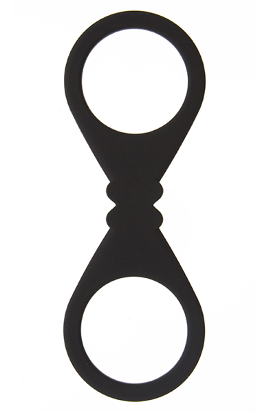 Guilty Pleasure Silicone Wrist Cuffs Black Silikon handbojor |  | Intimast