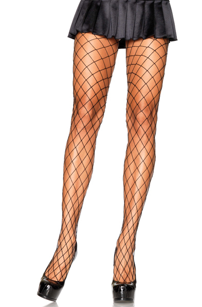 Leg Avenue Diamond Fishnet Pantyhose One Size Fishnet Strumpbyxa | | Intimast