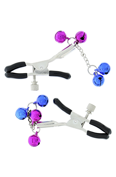 Dream Toys Blaze Clamp Set With Bells Bröstvårtsklämmor | | Intimast