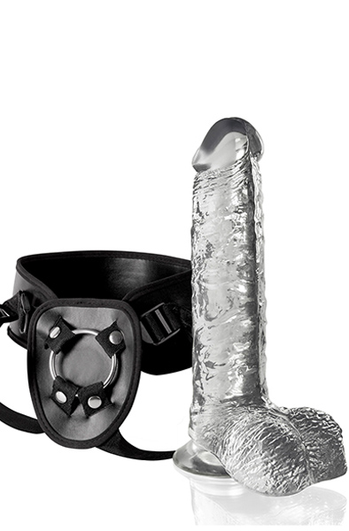 NMC Invisible Hunter Dong & Harness 15,5cm Strap-on med sele |  | Intimast