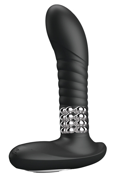 Pretty Love Massager Rotation & Vibrating Function Black Trådlös prostatavibrator | | Intimast