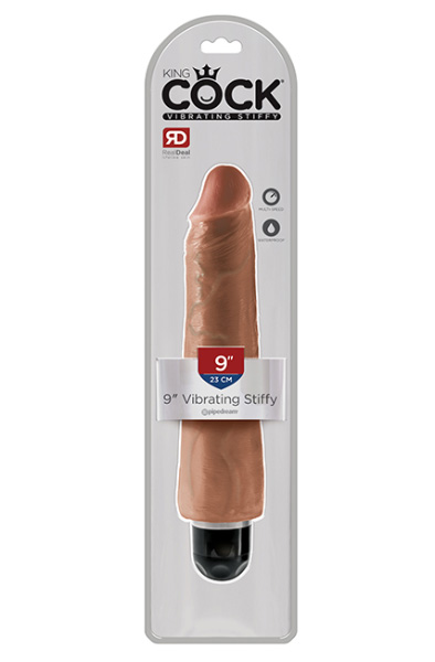 Alternativ bild 1 för KING COCK VIBE STIFFY 9" TAN