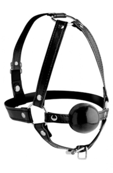 Strict Head Harness With Ball Gag Gagball med harness | | Intimast