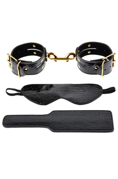 Pipedream Fantasy Bondage Kit Gold/Black Exklusivt bondage paket | | Intimast