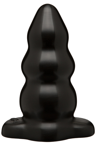 The Classics Triple Ripple Butt Plug Large Black Analplugg |  | Intimast
