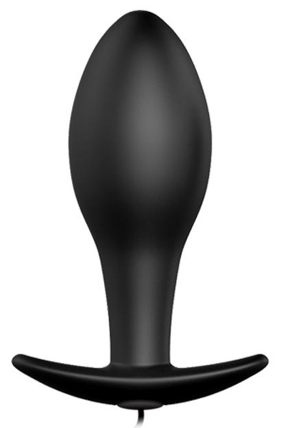 Pretty Love Anal Plug Black Anchor with Remote Control Analplugg med vibrator | | Intimast
